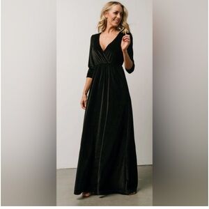 Baltic Born Black Velvet Dress